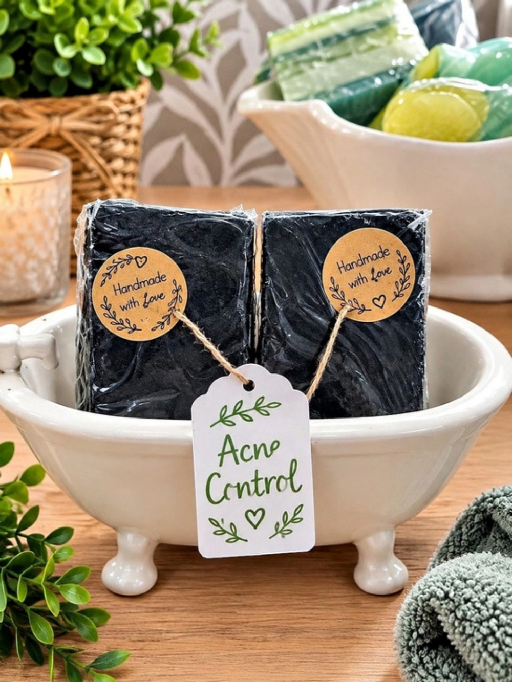 Acne Control Soap Bars Black Set NWT
